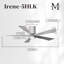 Irene Flushmount Light Kit 5 Blade LED Ceiling Fan-363965520-400726664-327028479