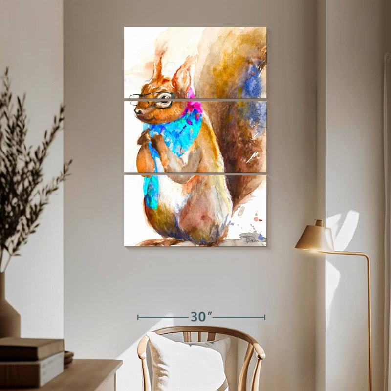 Brampt Hipster Squirrel, 65" H x 42" W