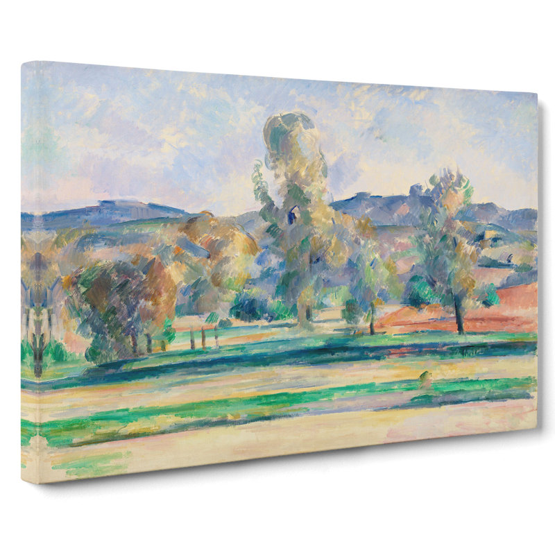 Autumn Landscape by Paul Cezanne - Wrapped Canvas Painting, 40cm H x 60cm W x 3cm D