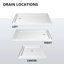  Base de douche DreamLine SlimLine 36 po x l 54 po x H 2 3/4 po-39633419