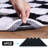 Checkered Series—Soft black-and-white checkered velvet area rugs, slip-resistant and stain-resistant, perfect for nurseries, bedrooms, and children's rooms.-1019347573-1019347578