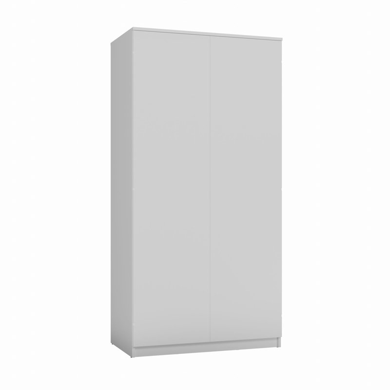 2 Door Wardrobe, White