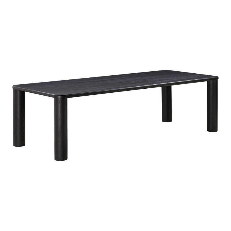 Table de salle à manger rectangulaire Tov Furniture Akola, Chêne noir