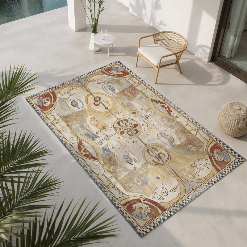 Tapis intérieur et extérieur Bouncy Charm, Rectangle 1 pi 6 po x 2 pi 6 po
