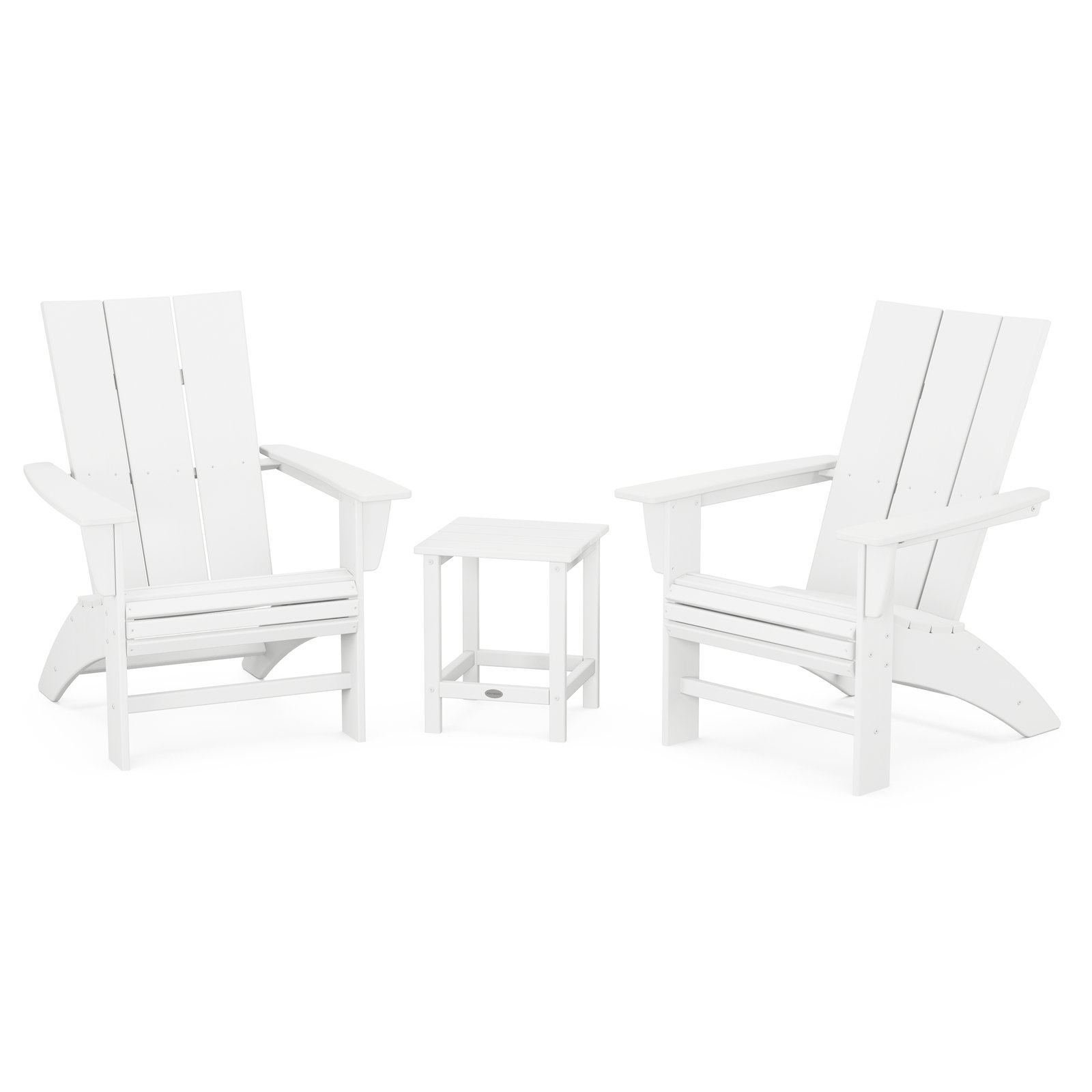 POLYWOOD® Modern Adirondack Chair, White
