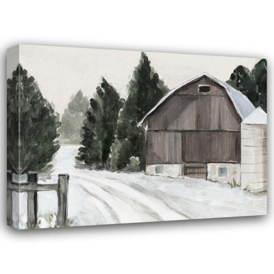 Ophelia & Co., galerie Warren, Annie, art sur toile tendue, Winter Barn II