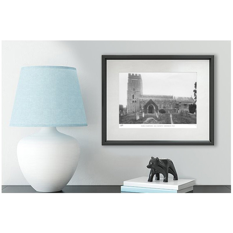 Earls Barton, All Saints' Church 1922 by Francis Frith - Single Picture Frame Print, 40cm H x 50cm W x 2.3cm D