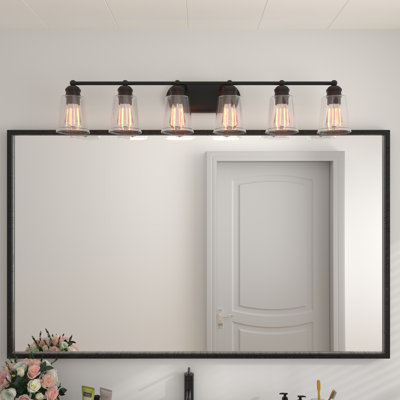 Knuth 6-Light Dimmable Steel Vanity Light