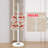 Modern Heavy-Duty Freestanding Metal Coat Rack with Natural Marble Base & 12 Hooks, Hall Tree Stand for Entryway Office