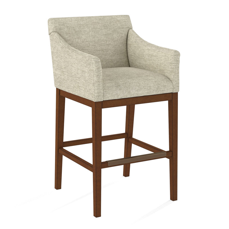 Upholstered Stool, 61558-61, English Saddle