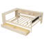 Lit plateforme en bois avec tablettes de rangement, tiroirs, station de charge et tête de lit tapissier-166067851-166067844