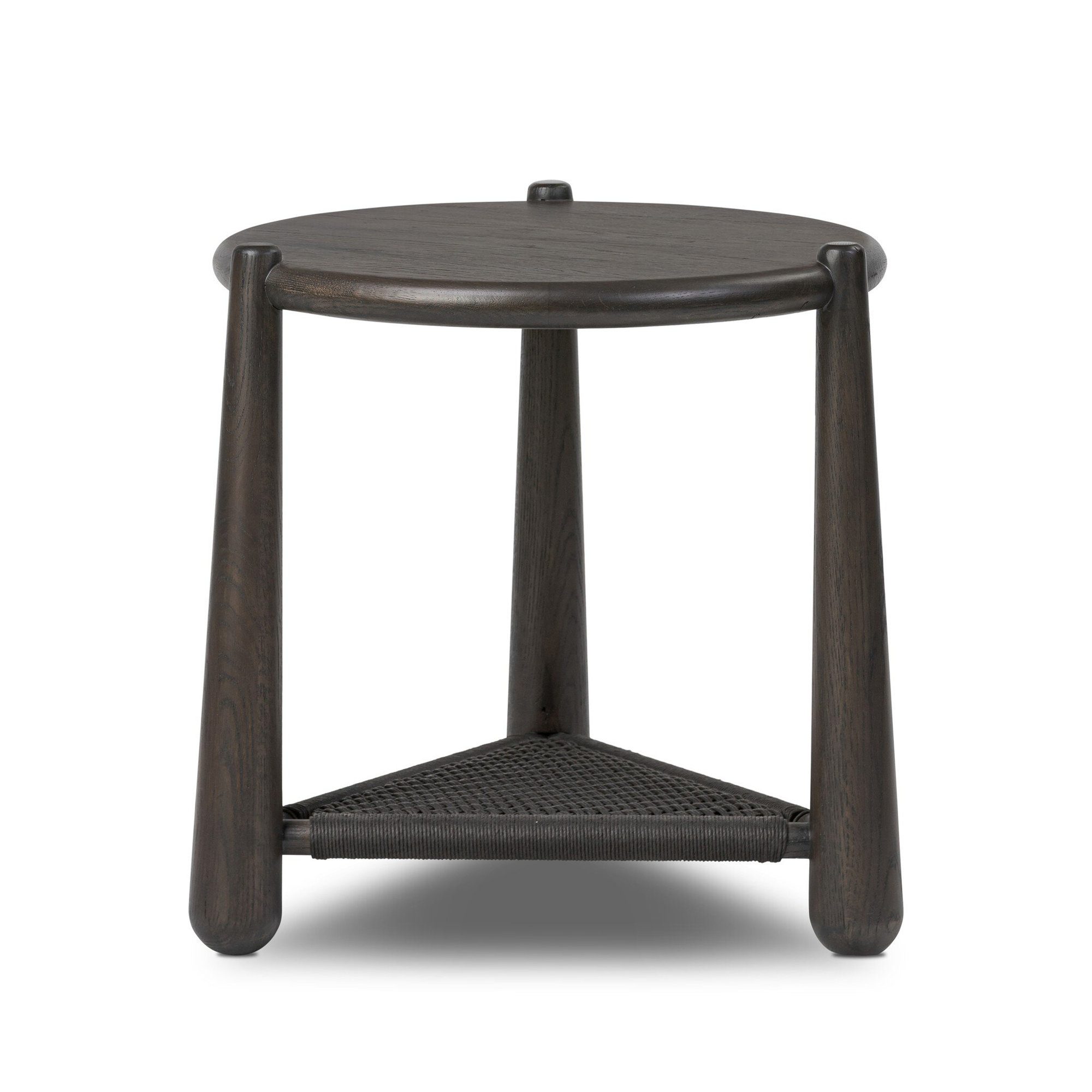 Salvador End Table, Smoked Black Oak/Black Rush