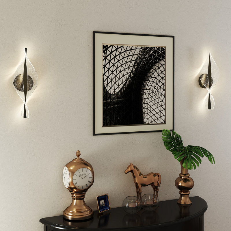 Plastic LED Semi Flush Mount, Matte Black