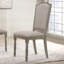 Chaise de salle à manger à piédestal en bois récupéré, ensemble de 2-983777534-983777532