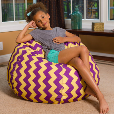Fauteuil à billes pour enfants, adolescents et adultes - Rempli de perles souples, comprend une housse amovible et lavable à la machine - Plusieurs couleurs, tailles et tissus, y compris nylon doux et toile avec motifs