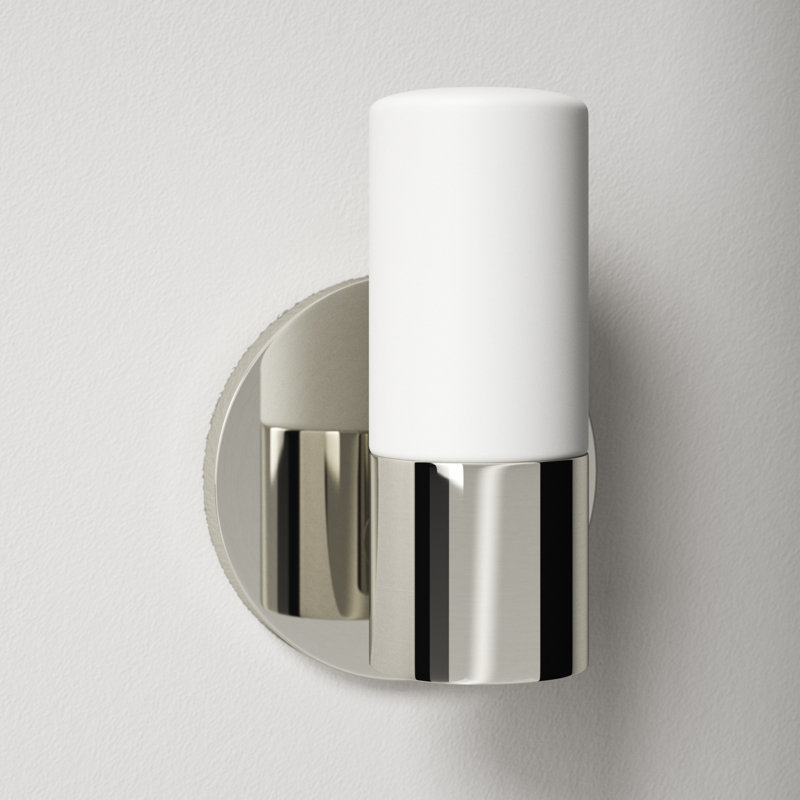 Otto Armed Sconce, Polished Nickel