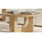 Gala 36" W Modern Round Oak Veneer Coffee Table With Solid Wood Legs-1901555871
