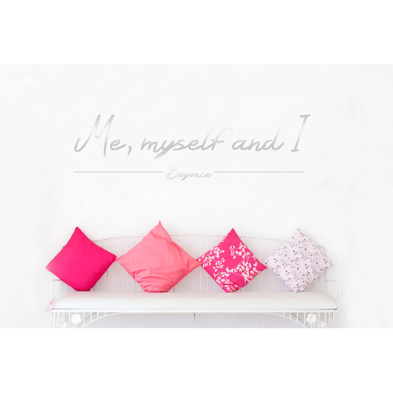 Wall Decal, Medium, Shiny Silver