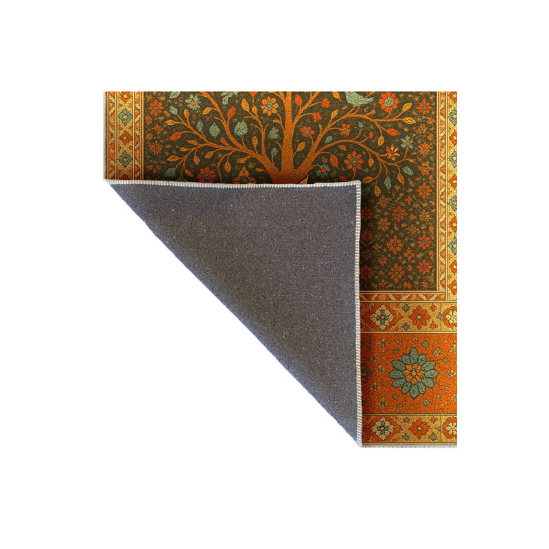 Tapis brun tissé Mosso, 4'11" x 9'10"