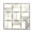 Eclectic Styling Metal Beaded Black Wall Mirror