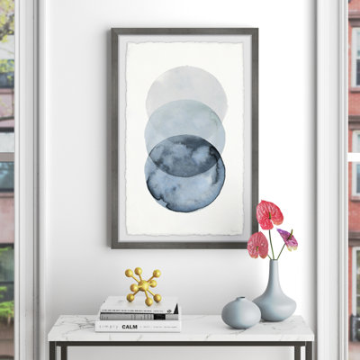 Circles Overlap by Parvez Taj Painting Print