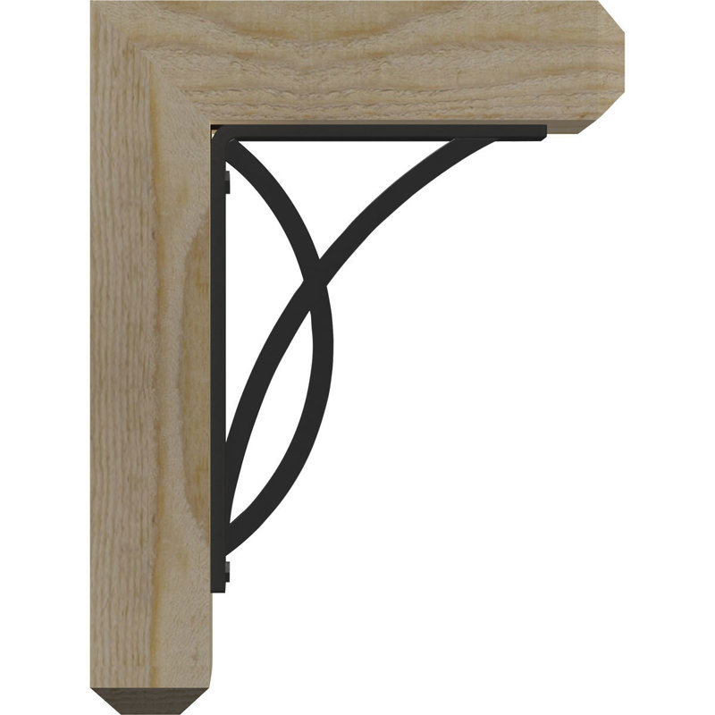 Support simple 4 po Miller, H 19 po x P 16 po, Sapin de Douglas de l 3 1/2 po x T 2 po (lisse)