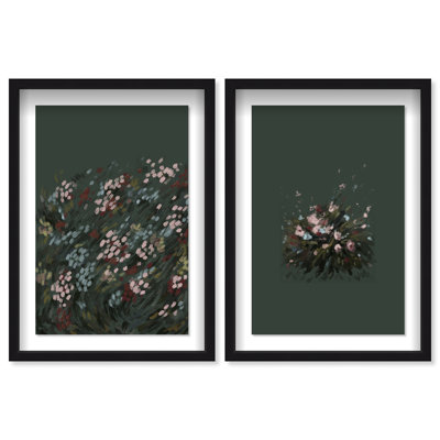 Subtle Universe Set Shadowbox Abstract Print by Oliver Gal, Black Frame, 10 x 15