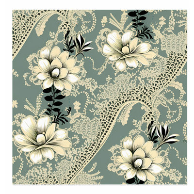 Botanical Victorian Elegance XI Classical Unframed Art Print