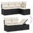 Vidaxl Garden Sofa Set  PE Rattan 6 Piece Adjustable Feet