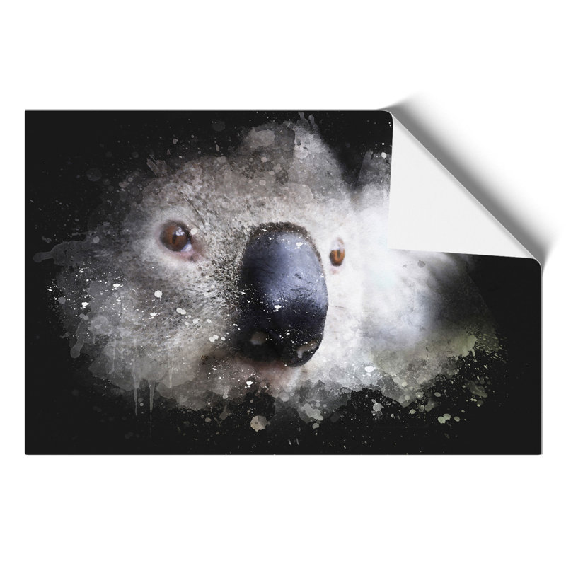 Koala Bear Paint Splash - Frameless Print, 59cm H x 84cm W x 0.1cm D