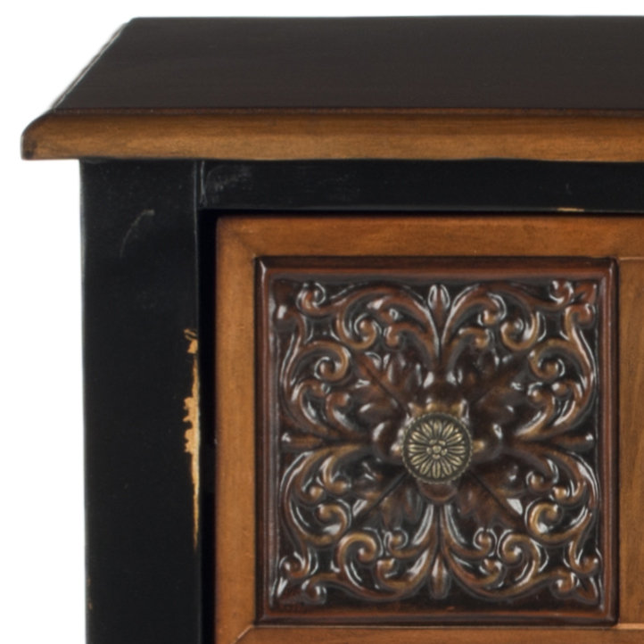 Solid Wood 6 - Drawer End Table