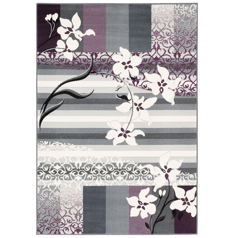 Heriberto Floral Area Rug, Rectangle 120 x 170cm