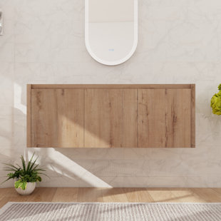 Base de meuble-lavabo mural 48 po avec 3 portes