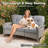 7 - Person Patio Furniture Set With Swivel Rocker, Outdoor Wicker Rattan High Back Seating Group With Cushions, All Weather Sofa Conversation Set  For Garden Backyard-394227902