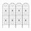 Paquet de 4 treillis de jardin en métal 86,7 "x 19,7" antirouille pour plantes grimpantes
