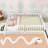 Queen Wood Floor Bed With Fence-499860948