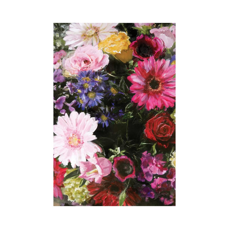 Dark Blossom - Painting on Canvas, 66.04cm H x 45.72cm W x 3.81cm D, Wrapped Canvas