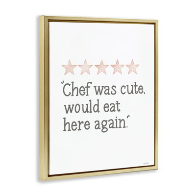  Art mural encadré «Cute Chef» par House Fenway