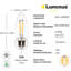 Ampoule DEL Luminus B10, culot E26, 60 W, 15 000 heures, intensité variable, paquet de 6-115358263-115358267-115358266