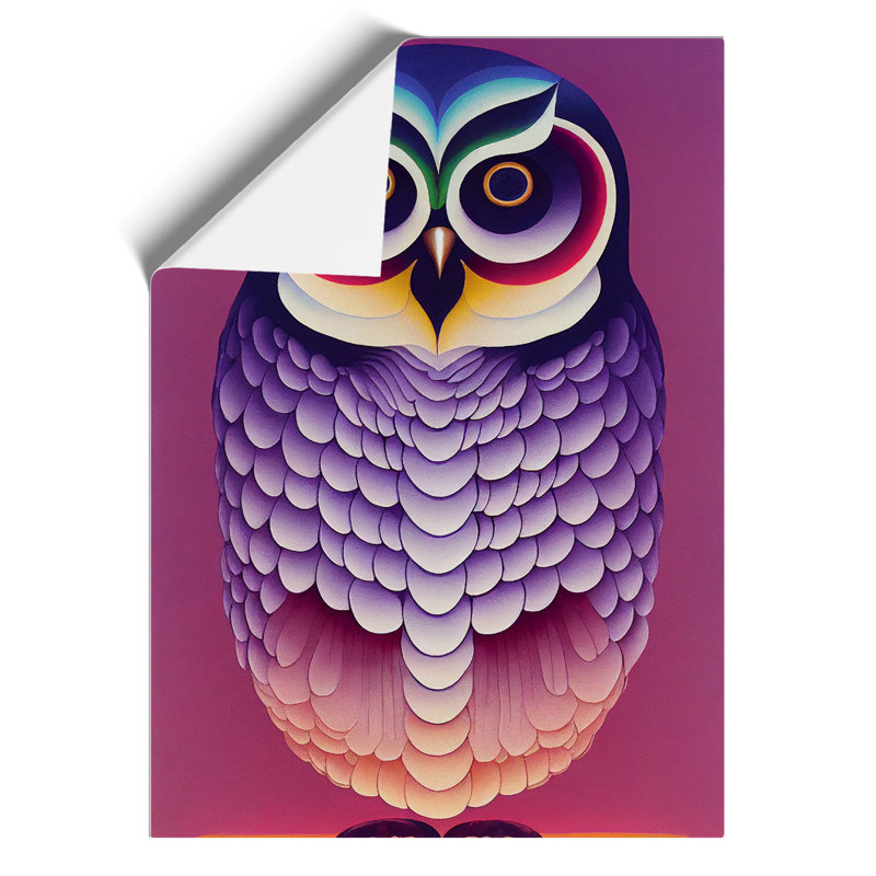 Adventurous Owl Abstract - Wall Art, Paper, 42cm H x 29.7cm W