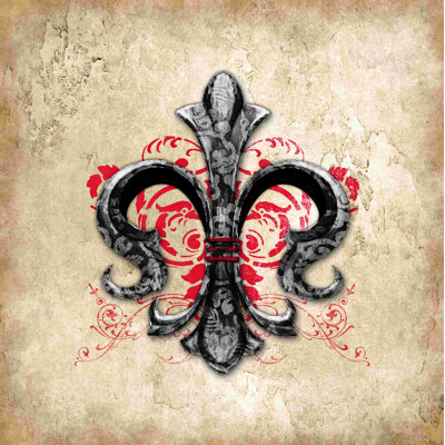 Damask Fleur - reproduction sur toile tendue