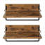 Wine Bottle & Glass Rack Brown