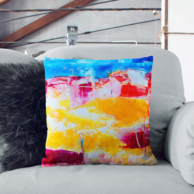 Abstract Square Throw Cushion
