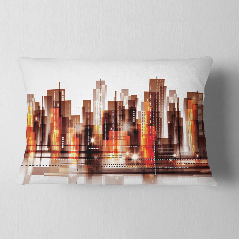 Coussin lombaire horizon cityscape city