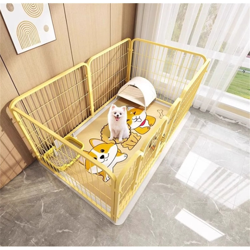 Panel Metal Exercise Pen, 27.55" H x 47.63" W x 23.62" D