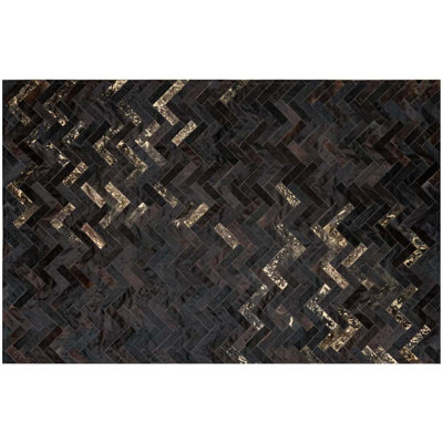 Estrella Cowhide Geometric Area Rug