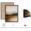 Reproduction d'art encadrée abstraite pour décoration intérieure moderne - 8 po x 10 po-116561100-116561098