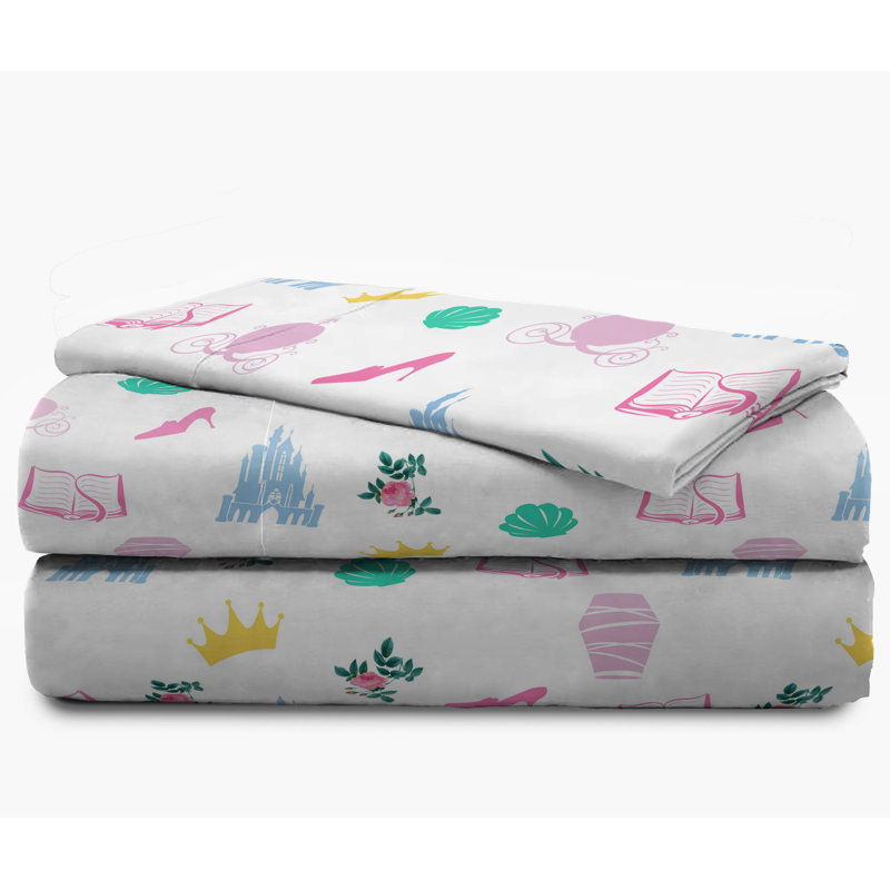 Princess Microfiber Sheet Set, Twin