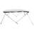 Vidaxl 4-Bow Bimini Top With Mesh Sidewalls 95.7X(90.6-96.1)X53.9"-113030686-113030692