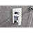 White Brass Shower System - Luxury Rain Mixer Head With Easy Clean Function Bathroom Rainfall Wall Mount Option